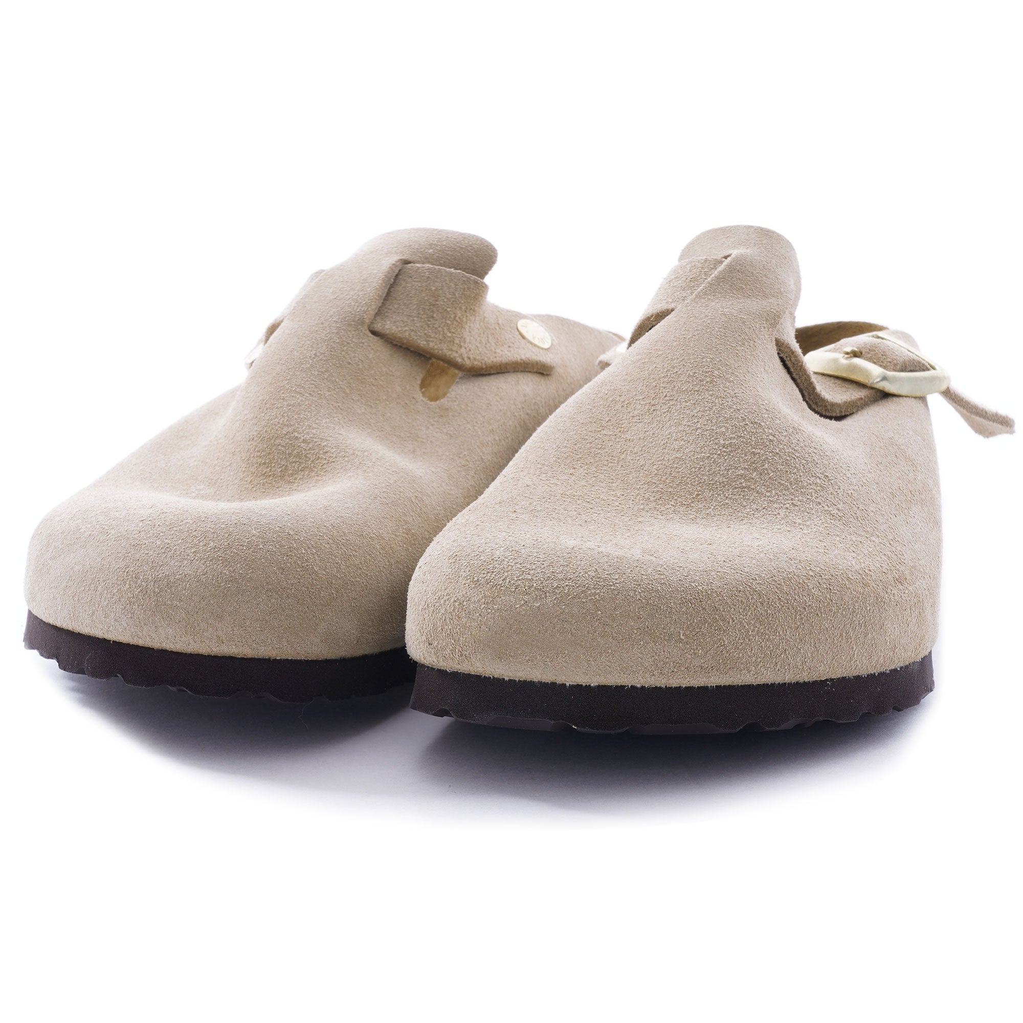 Boston Soft Footbed Suede Leather - Nude