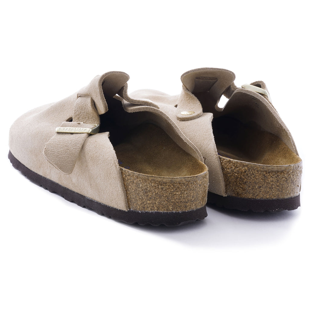 Boston Soft Footbed Suede Leather - Nude