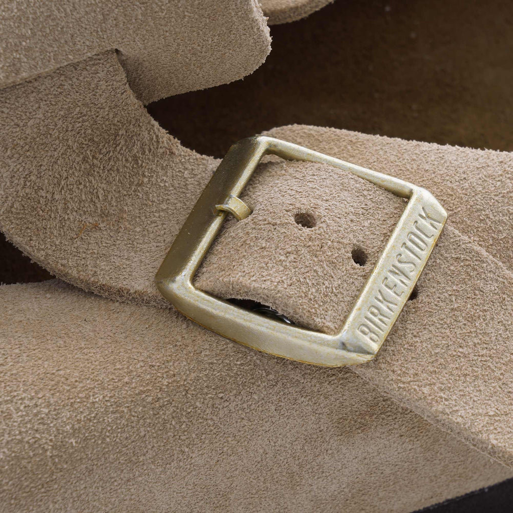 Boston Soft Footbed Suede Leather - Nude