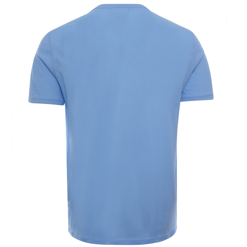 Crew Neck Pima Cotton Jersey T-shirt - Blue
