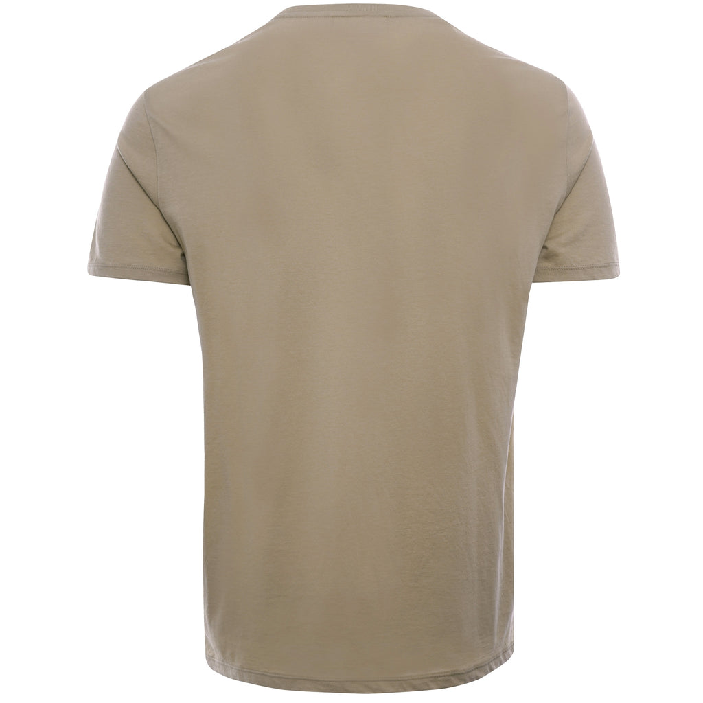Crew Neck Pima Cotton Jersey T-shirt - Beige