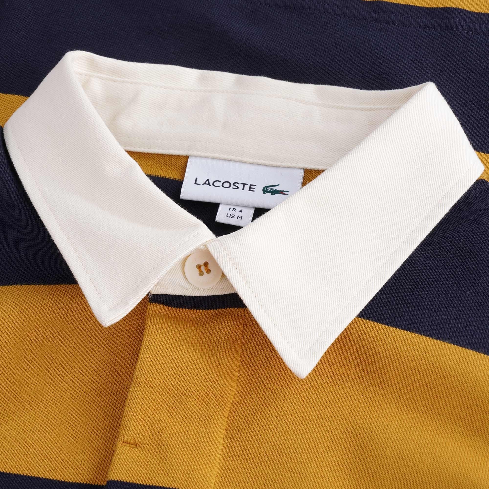 Striped Cotton Rugby Shirt - Blue/Orange