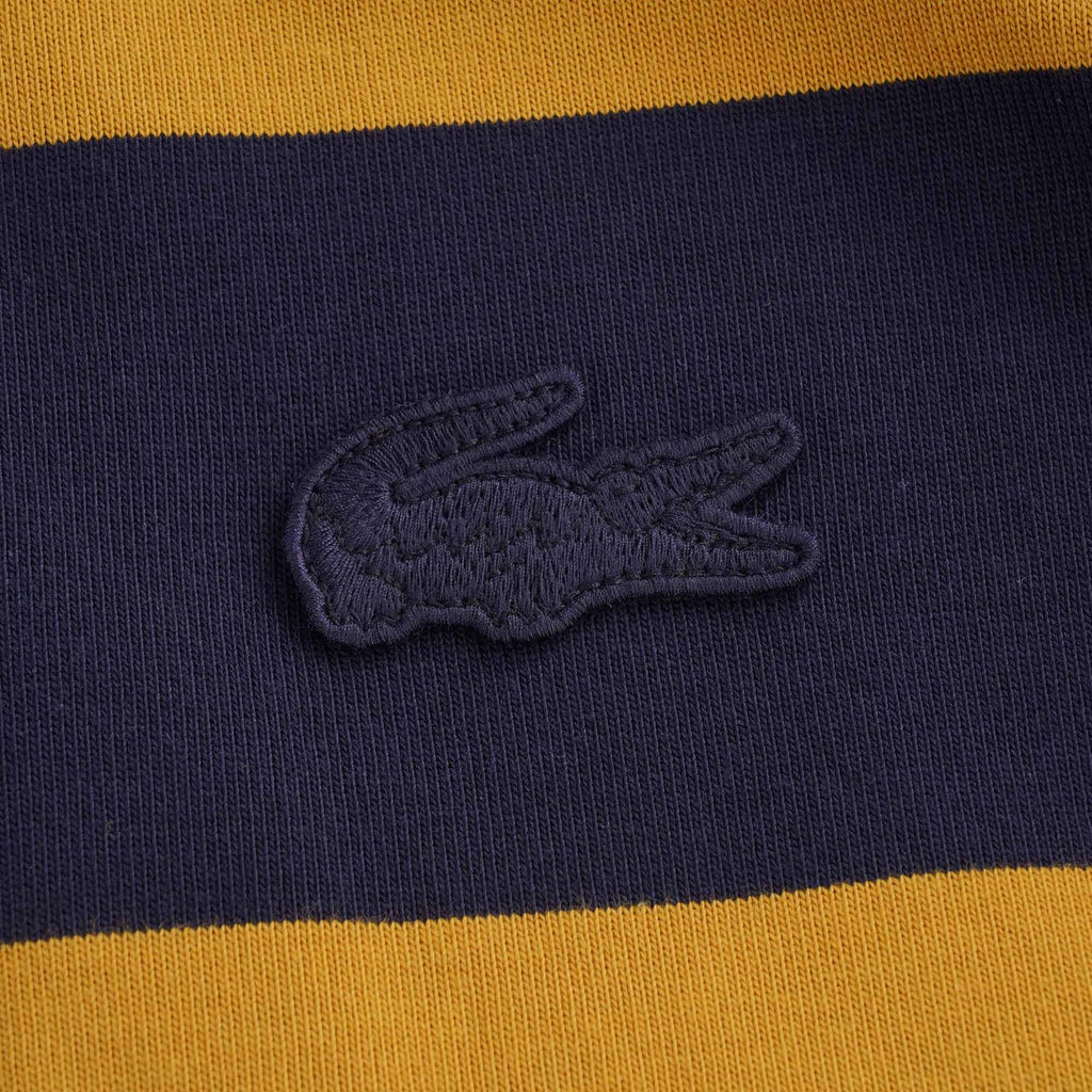 Striped Cotton Rugby Shirt - Blue/Orange