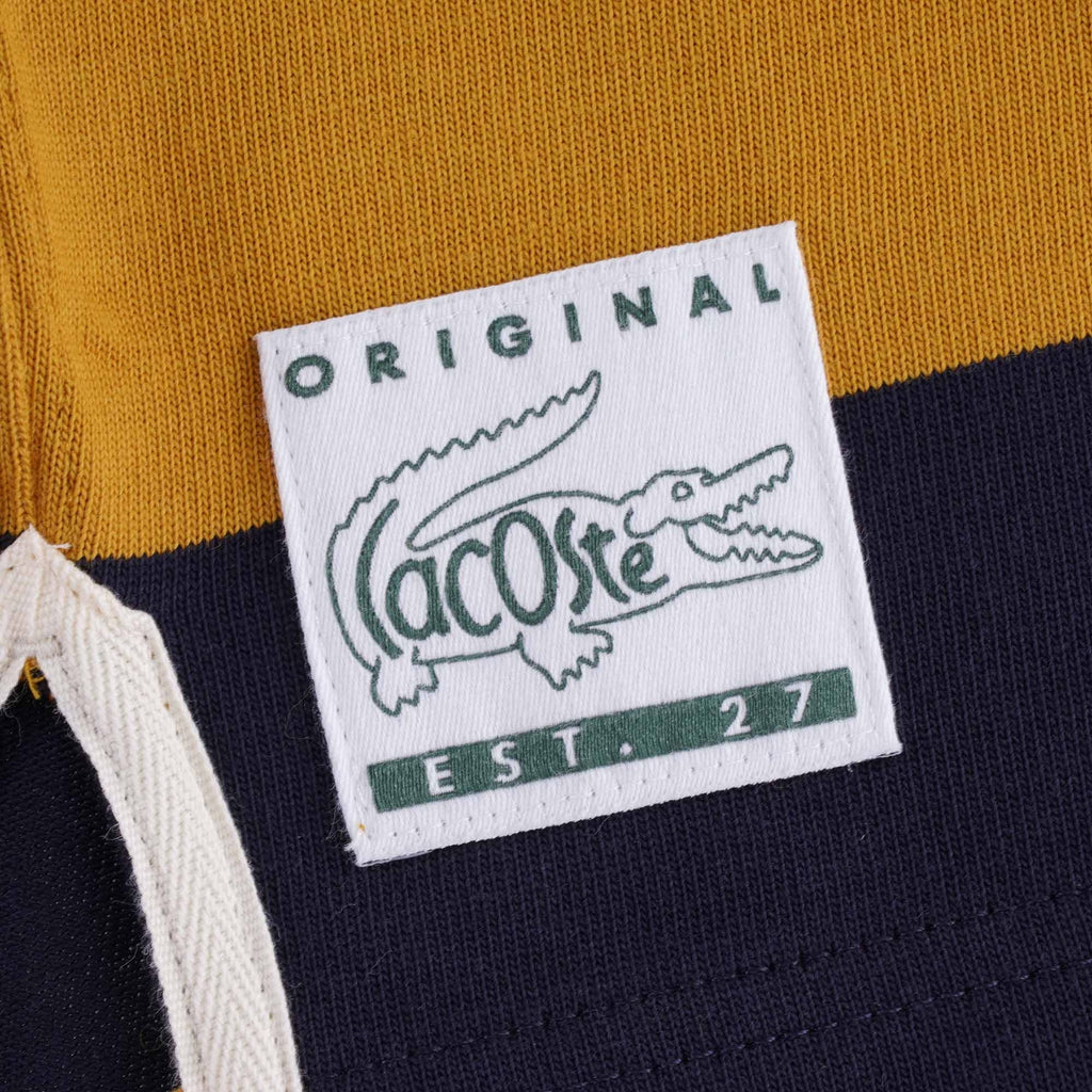 Striped Cotton Rugby Shirt - Blue/Orange