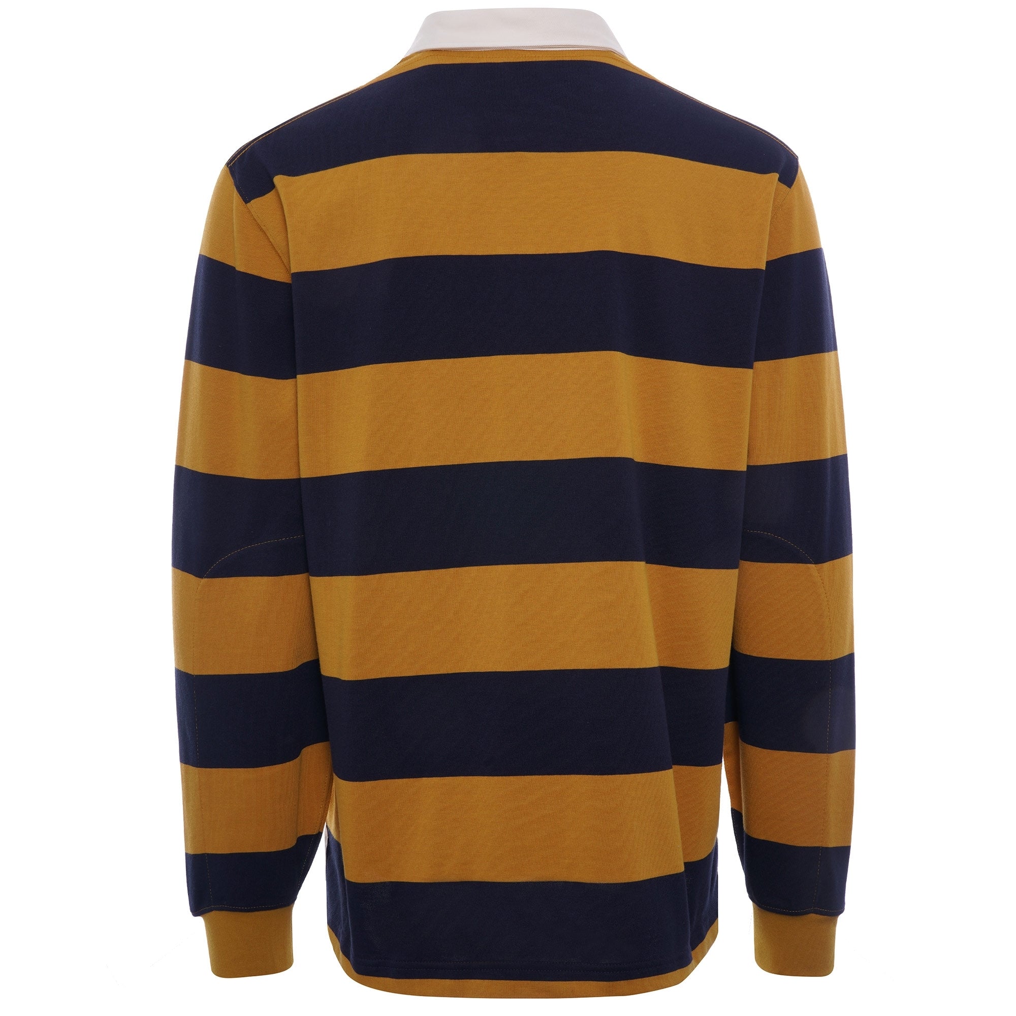 Striped Cotton Rugby Shirt - Blue/Orange