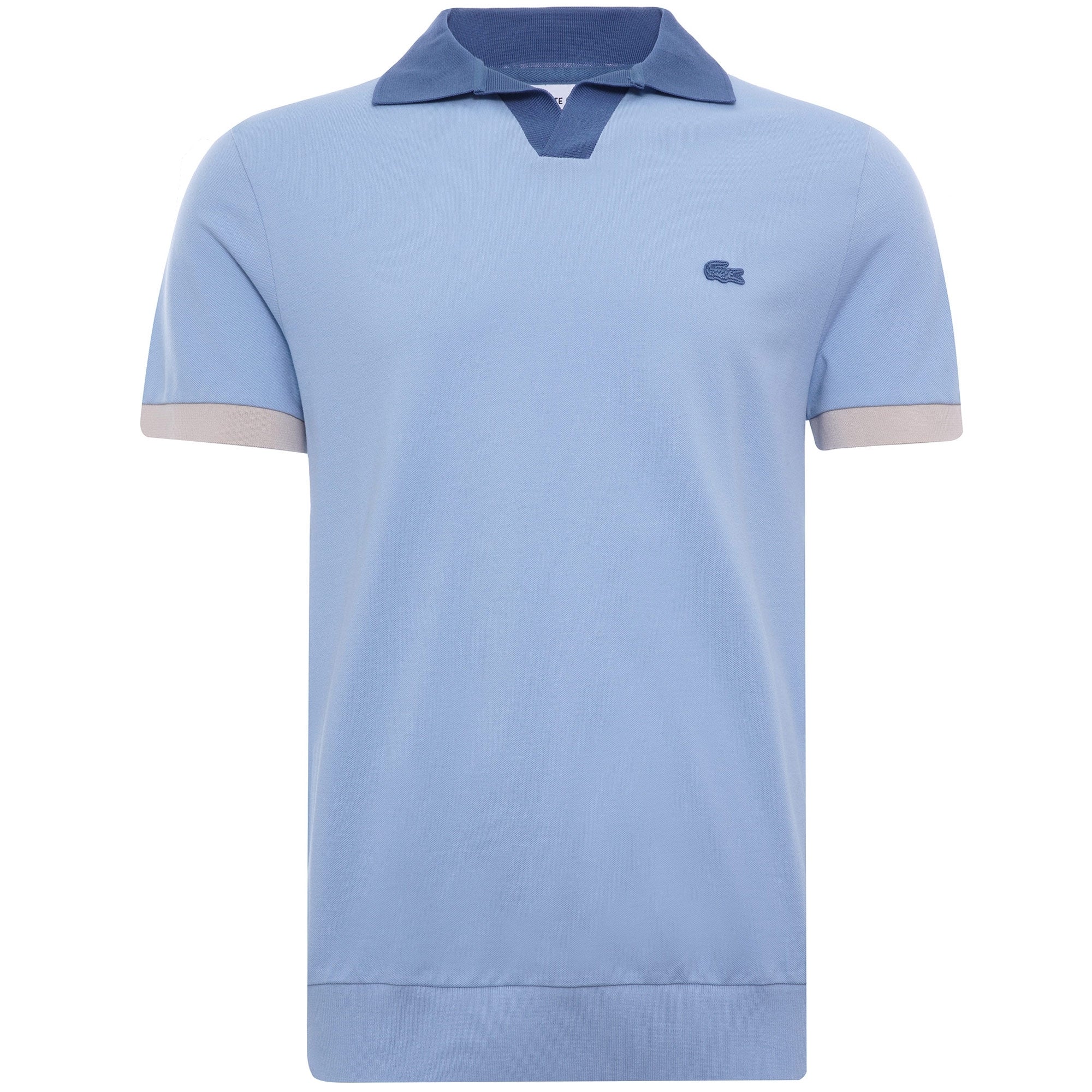 Regular Fit Fresh Cotton Piqu Polo Shirt - Blue