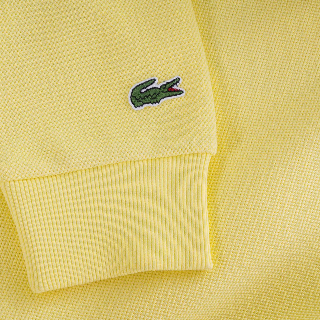 Embroidered Logo Piqu Fleece Hoodie - Jaune