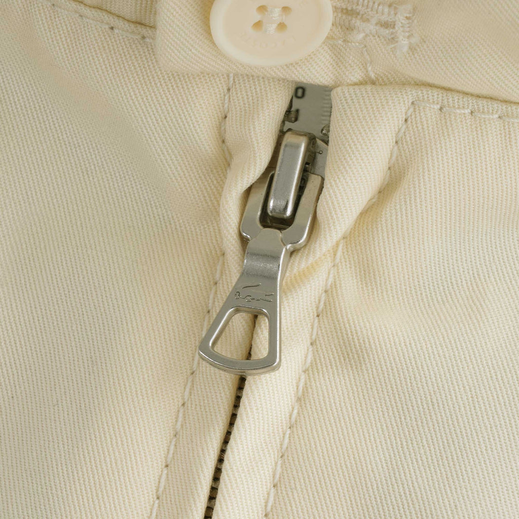 Water-Resistant Cotton Zip Jacket - Beige