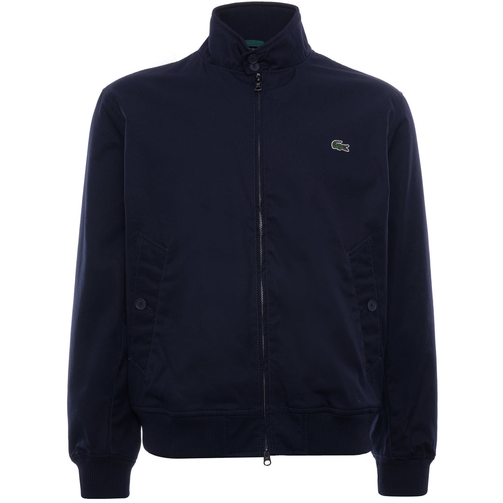 Water-Resistant Cotton Zip Jacket - Navy
