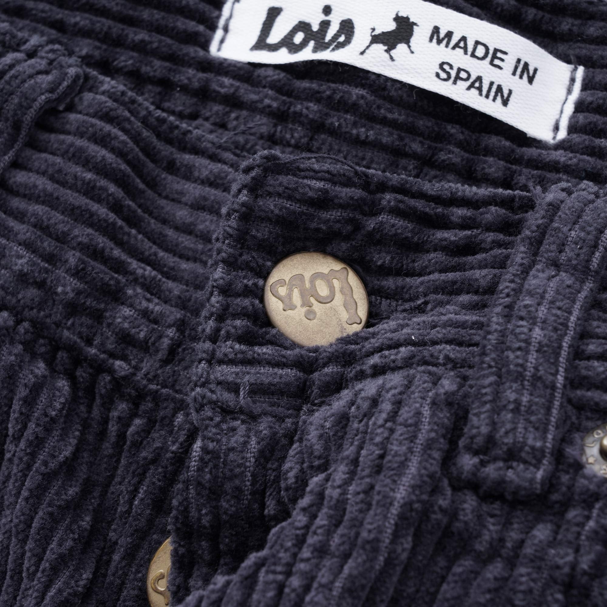 Lois Jeans Dallas Jumbo Cord Trousers - Mood Indigo