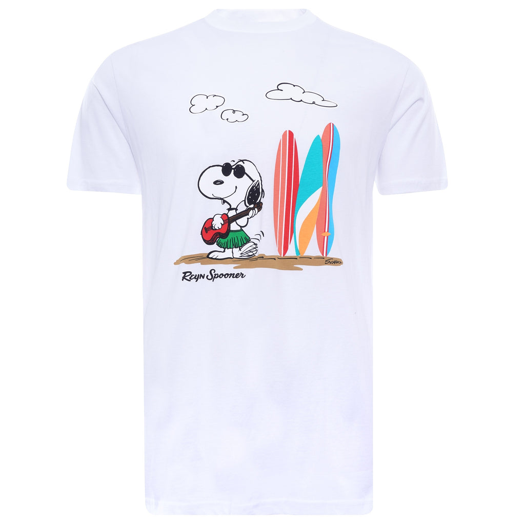 x Peanuts Ukulele Snoopy T-Shirt - White