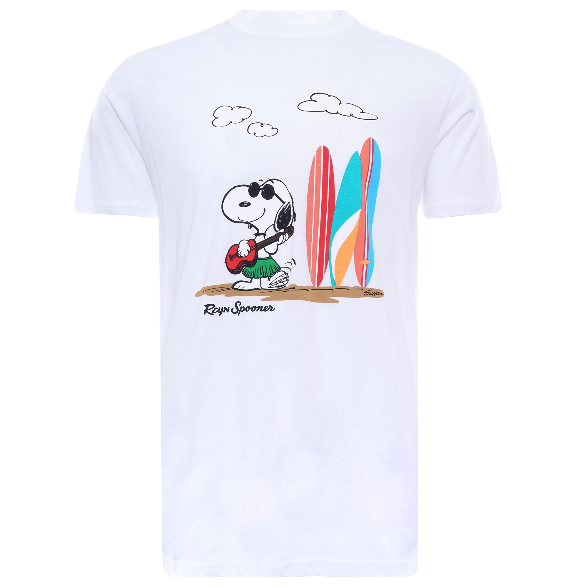 x Peanuts Ukulele Snoopy T-Shirt - White