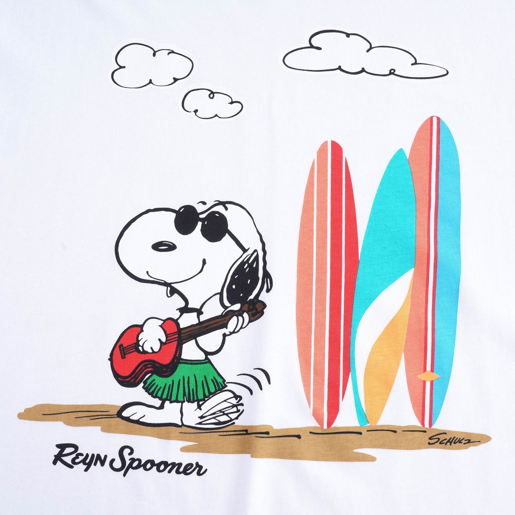 x Peanuts Ukulele Snoopy T-Shirt - White