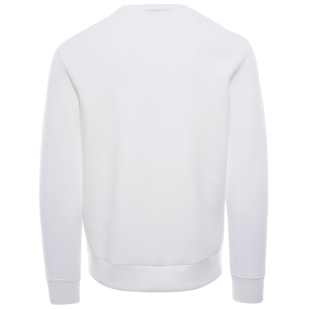 Double Jersey Sweatshirt Oversized Raised R-EAcreate Logo - Bianco