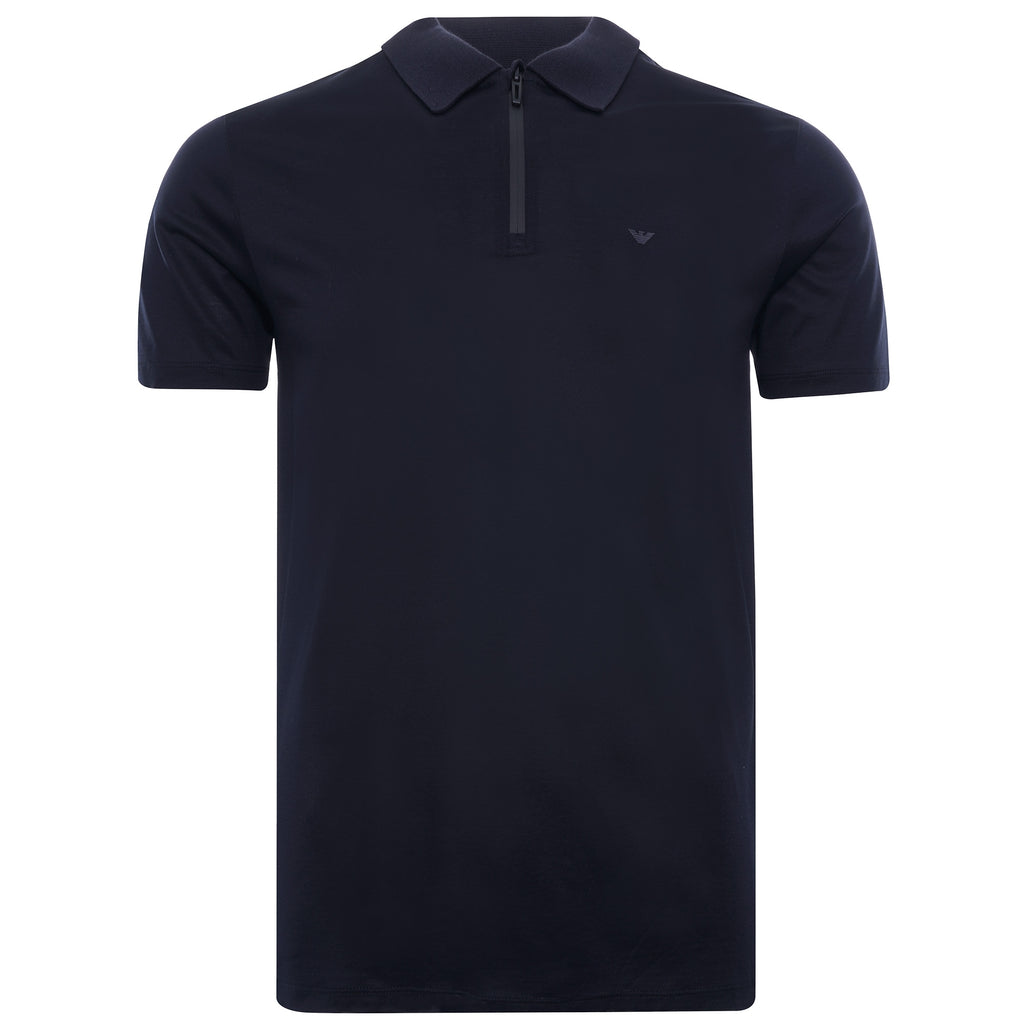 Travel Essentials Tencel Blend Polo Shirt - Blu Navy