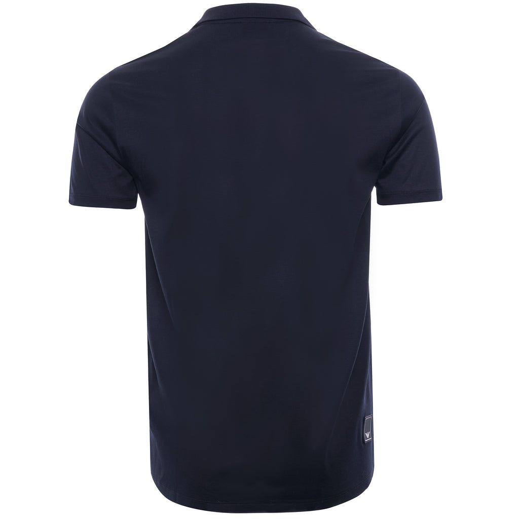 Travel Essentials Tencel Blend Polo Shirt - Blu Navy