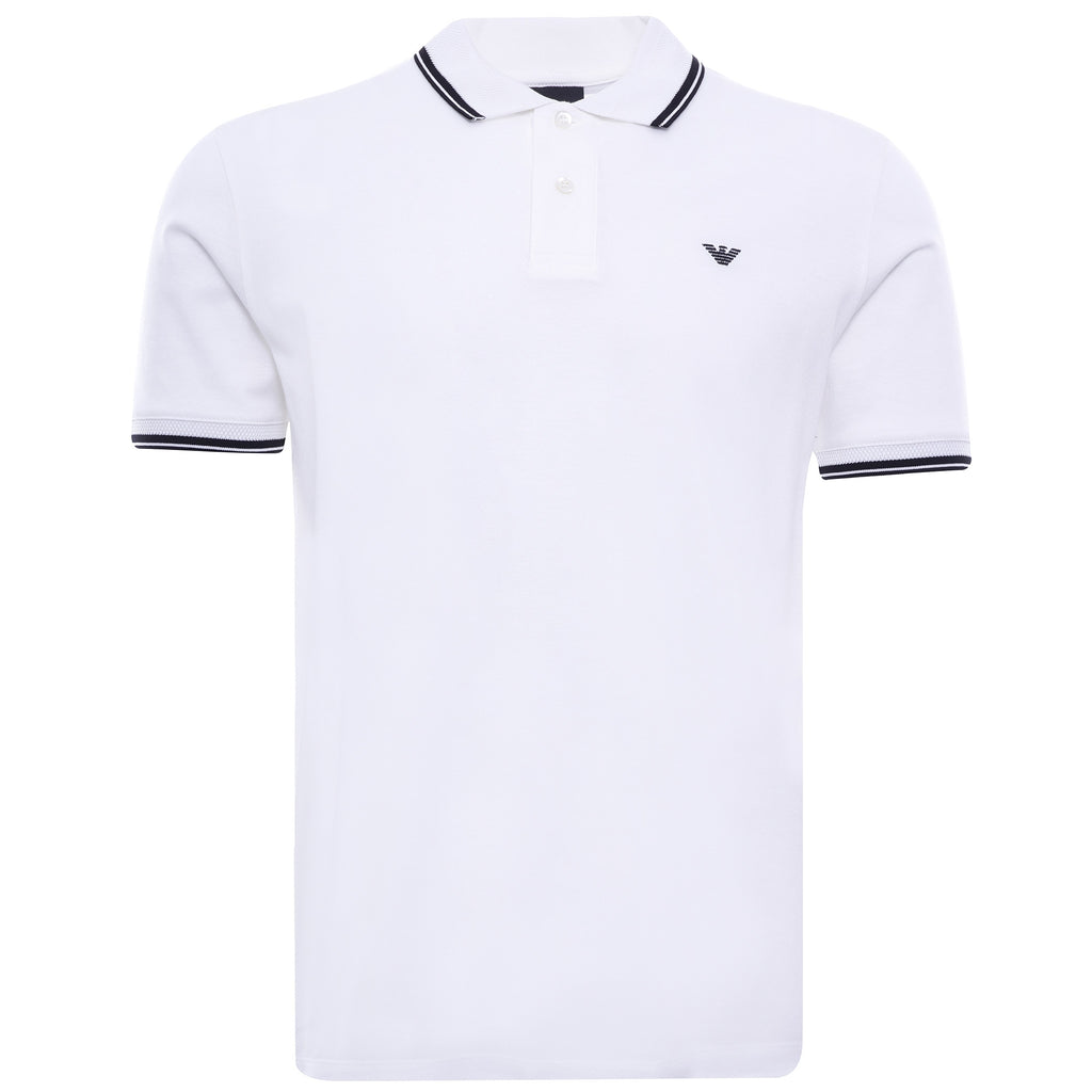Mercerised Piqu Polo Shirt - Bianco