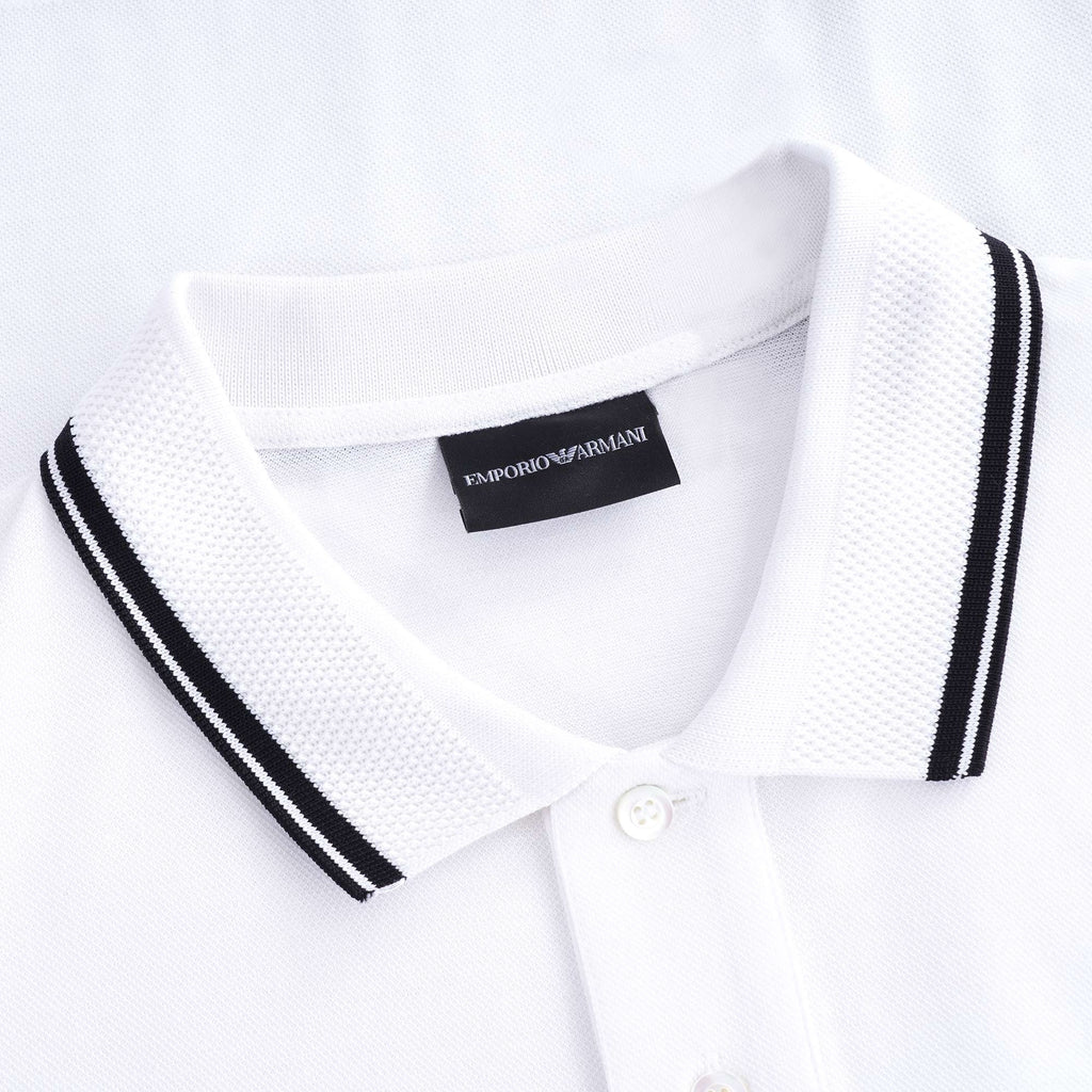 Mercerised Piqu Polo Shirt - Bianco