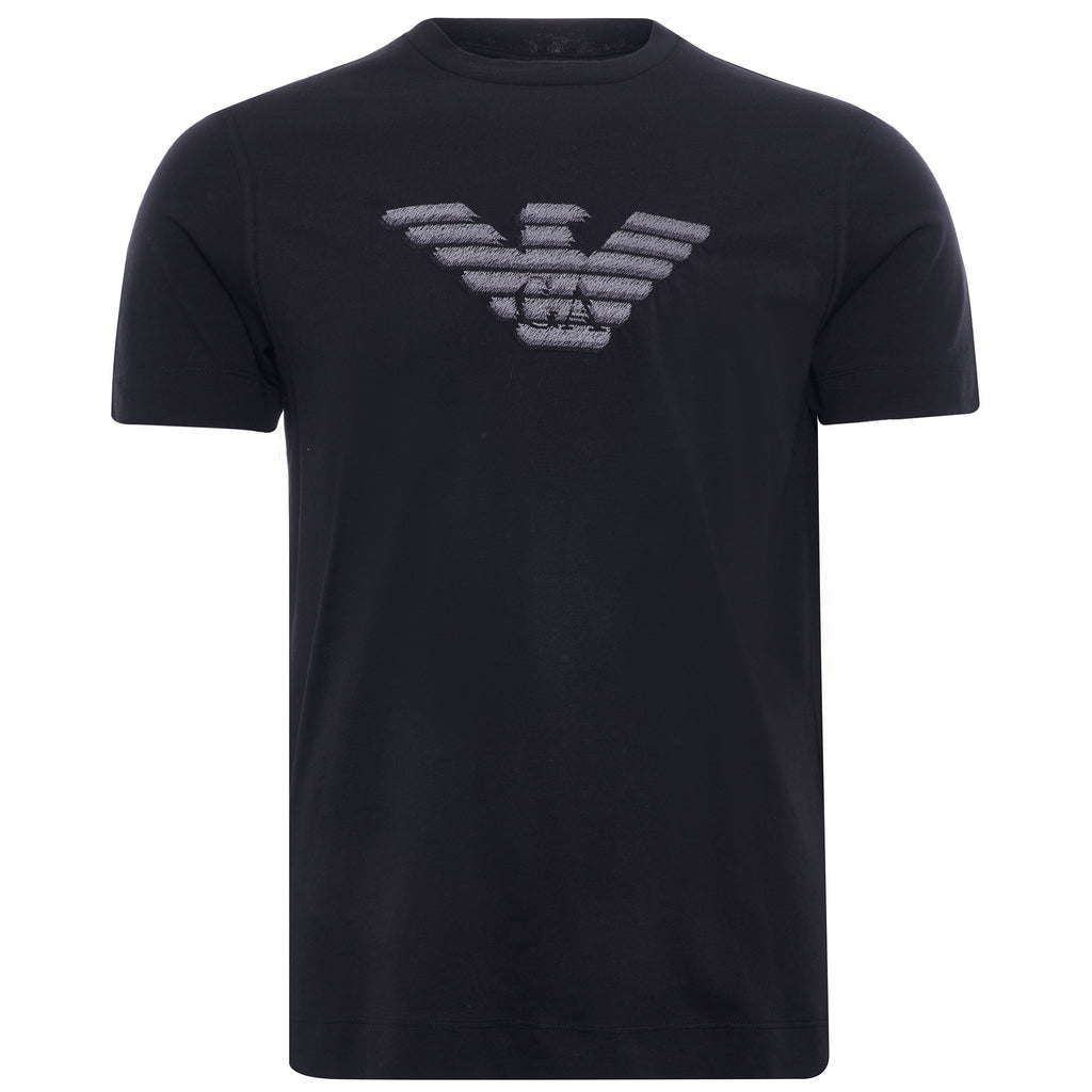 Silky Jersey T-shirt Maxi Eagle - Nero