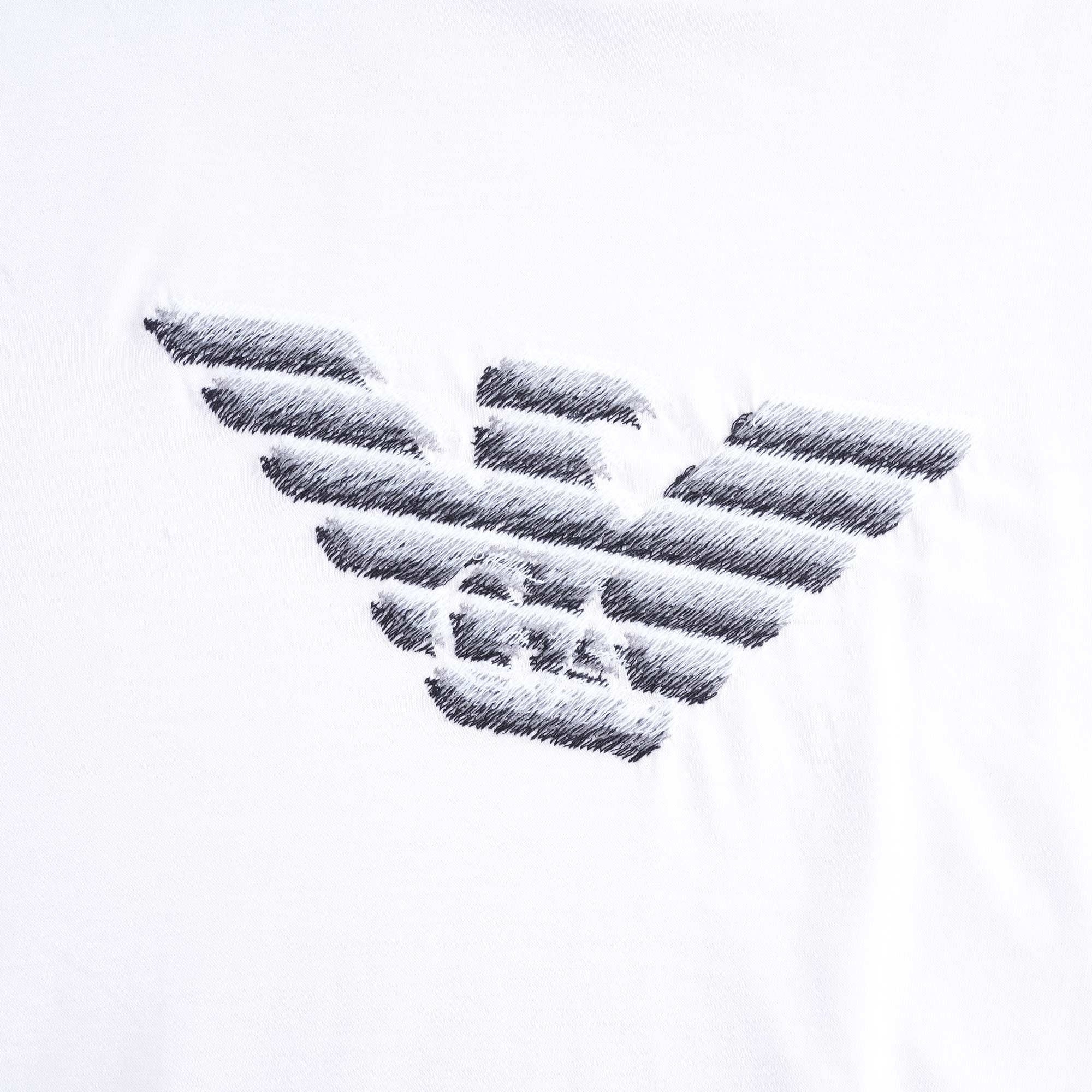 Silky Jersey T-shirt Maxi Eagle - Bianco