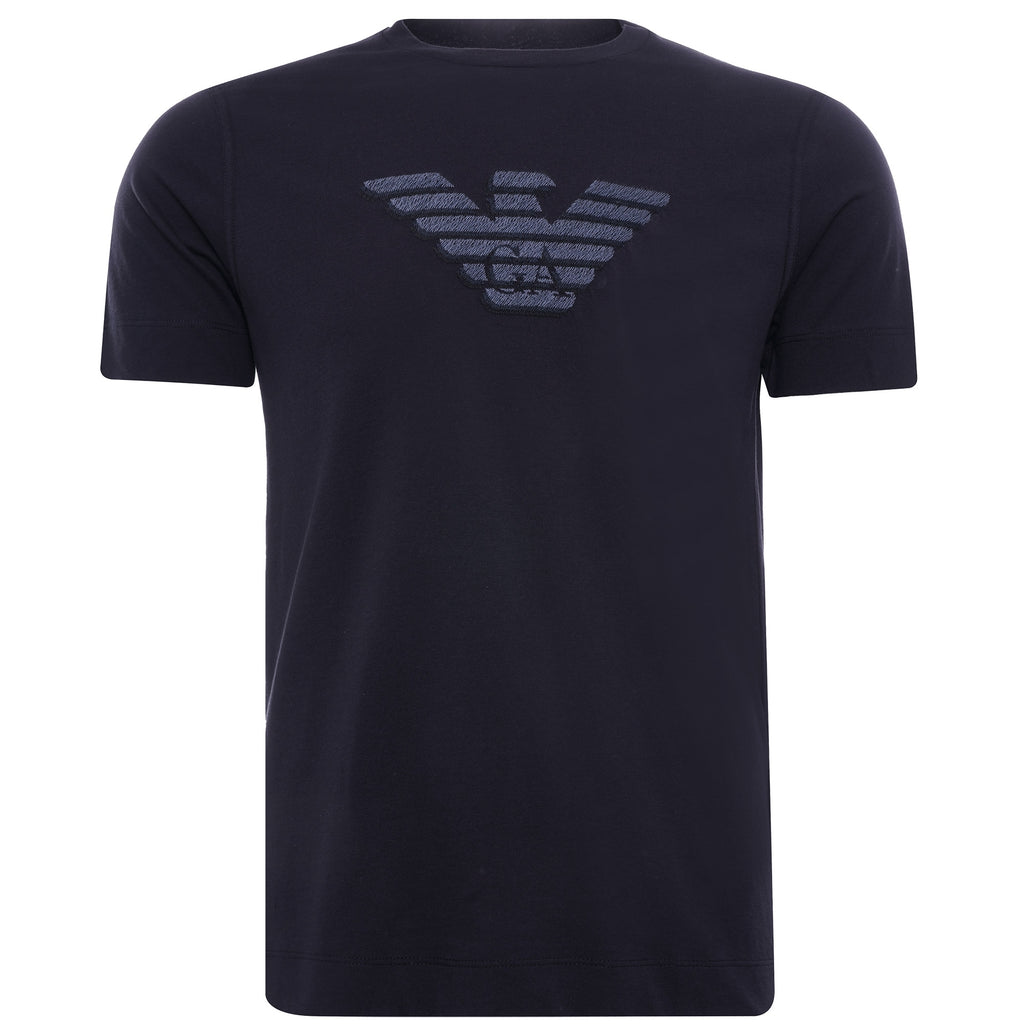 Silky Jersey T-shirt Maxi Eagle - Blu Navy