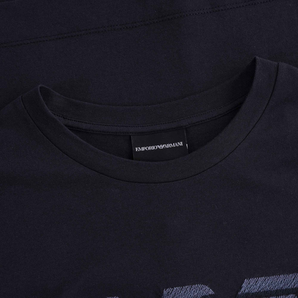 Silky Jersey T-shirt Maxi Eagle - Blu Navy