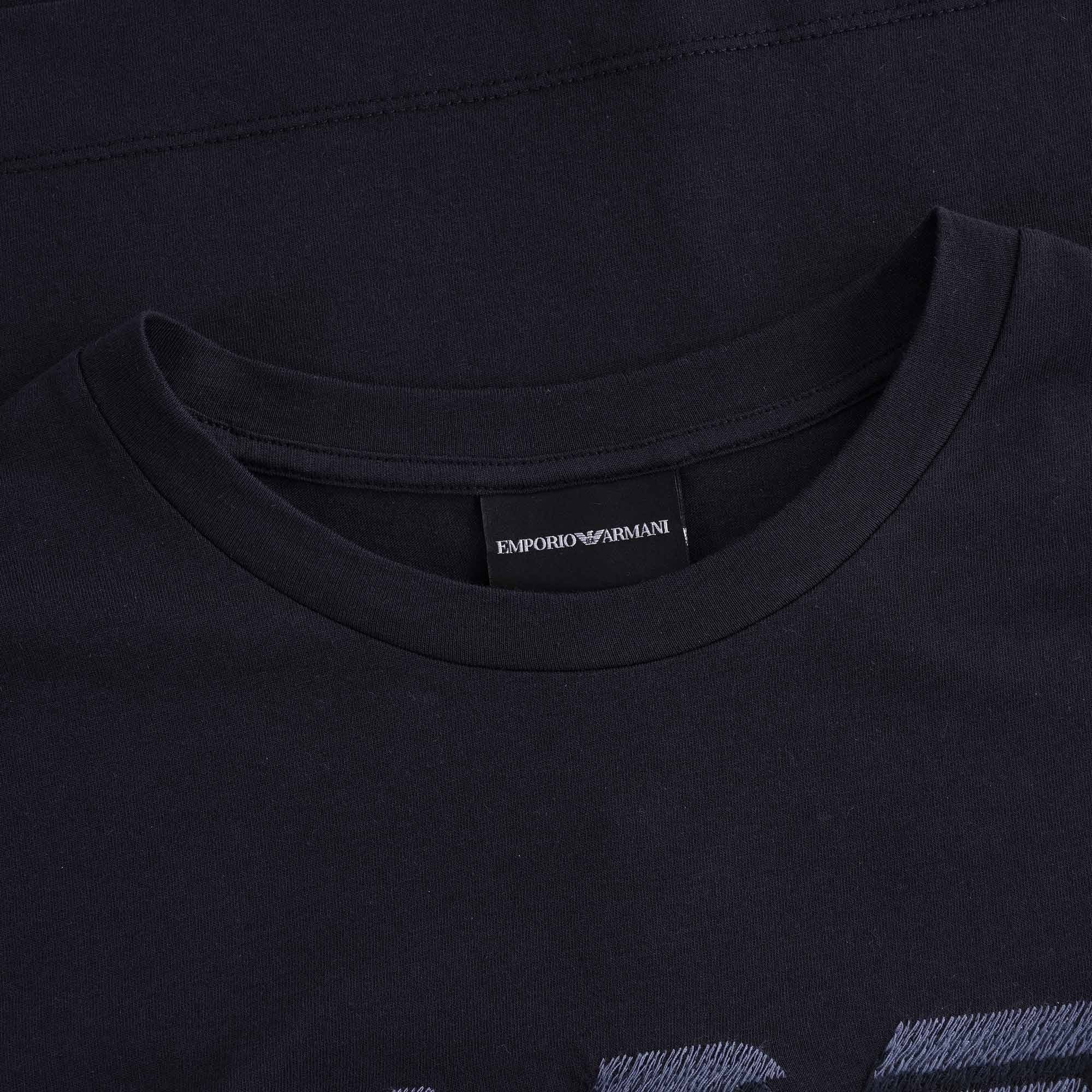 Silky Jersey T-shirt Maxi Eagle - Blu Navy