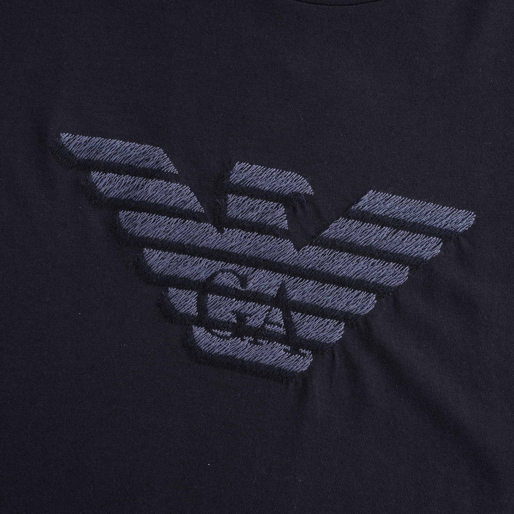 Silky Jersey T-shirt Maxi Eagle - Blu Navy