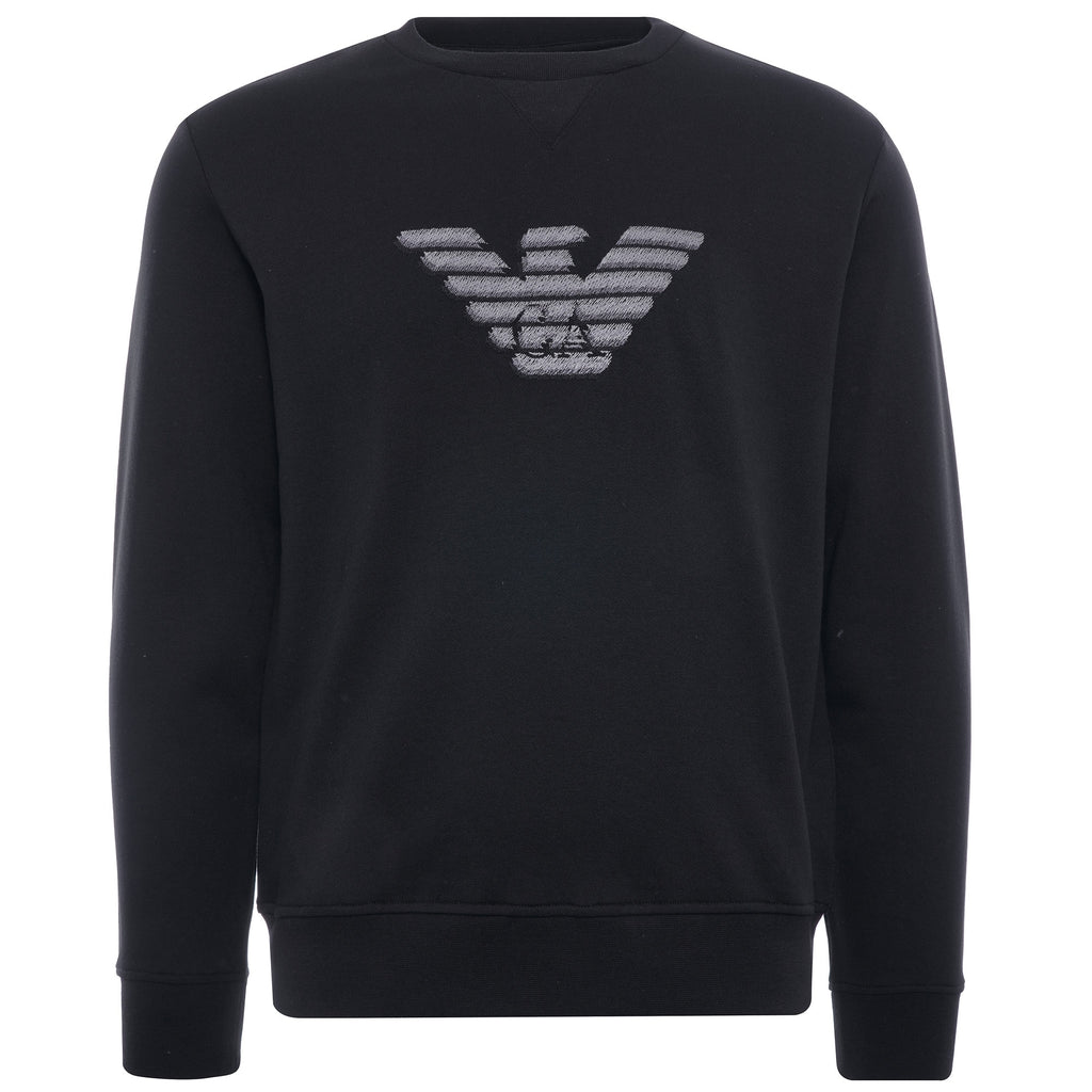 Dashed Eagle Sweatshirt - Nero