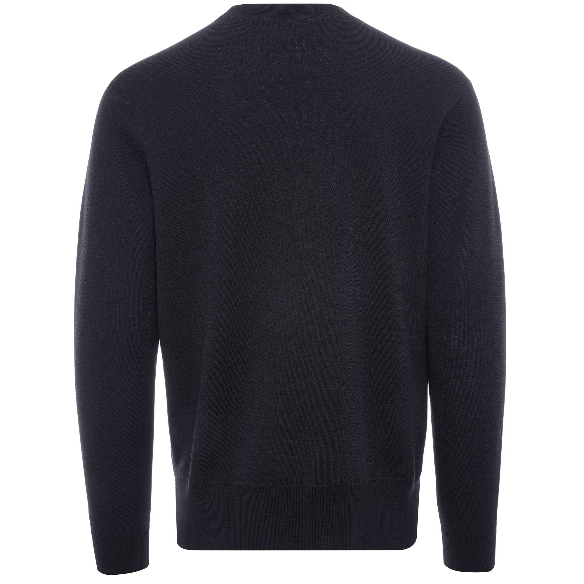 Silk Blend Sweater Oversized Jacquard R-EAcreate Logo - Nero