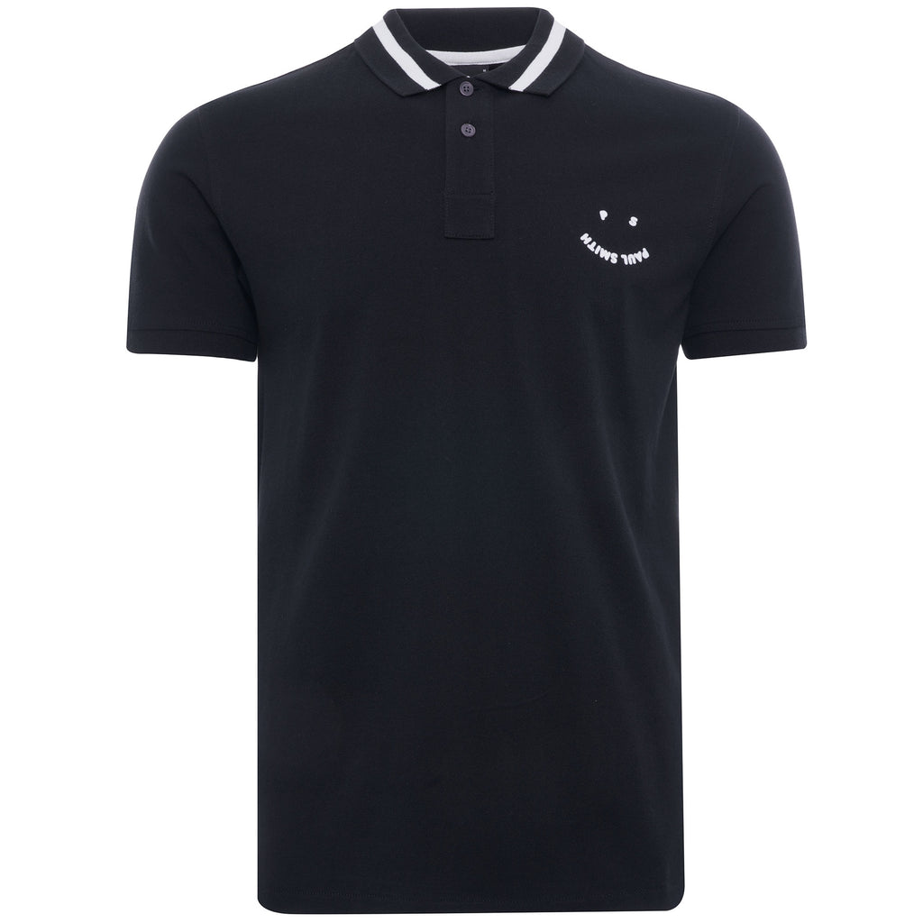 PS Happy' Polo Shirt - Black