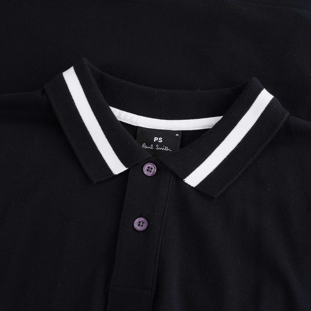 PS Happy' Polo Shirt - Black