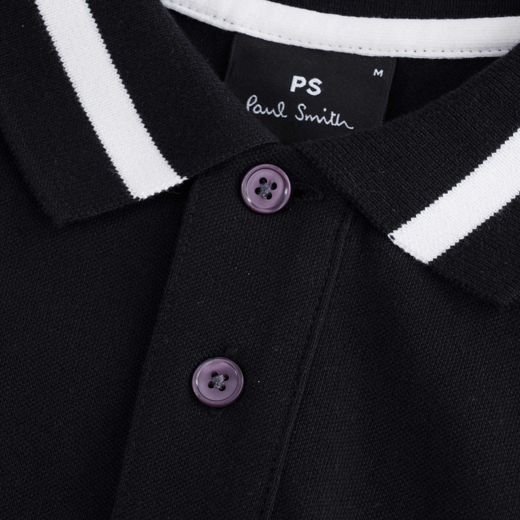 PS Happy' Polo Shirt - Black