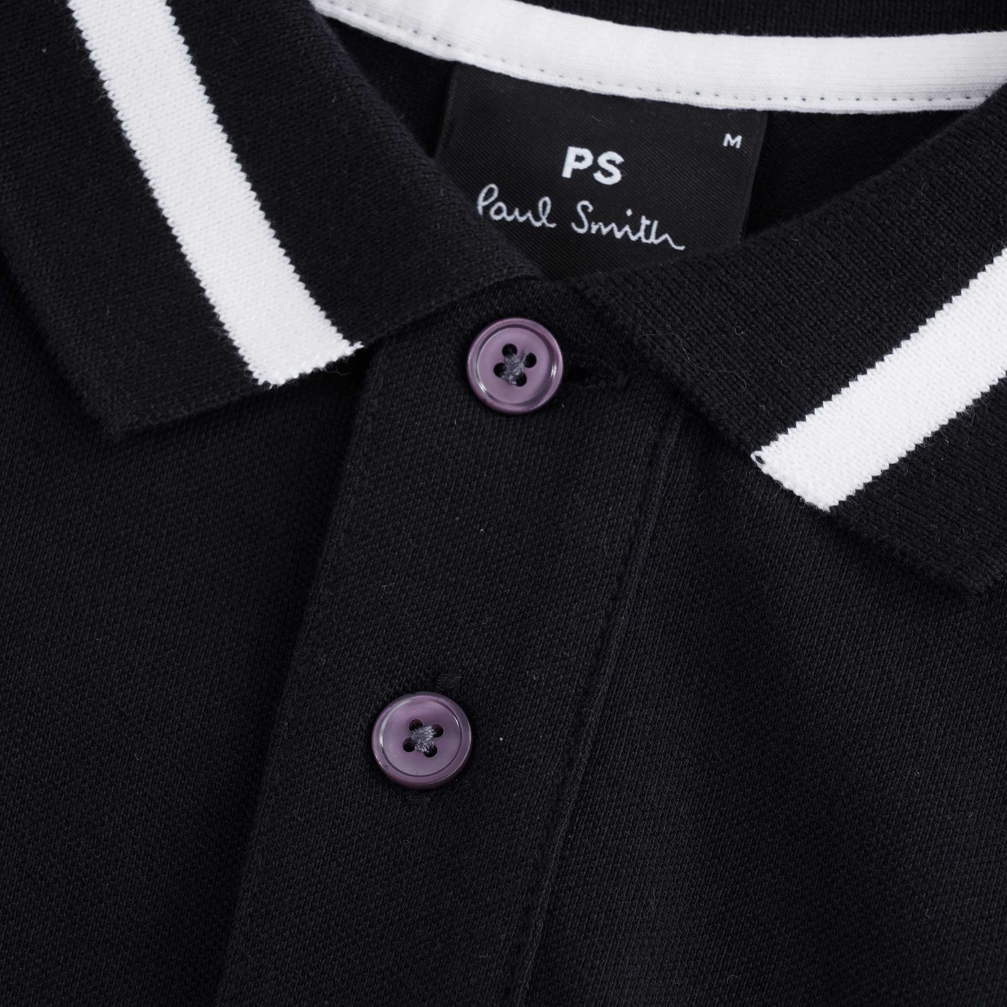 PS Happy' Polo Shirt - Black