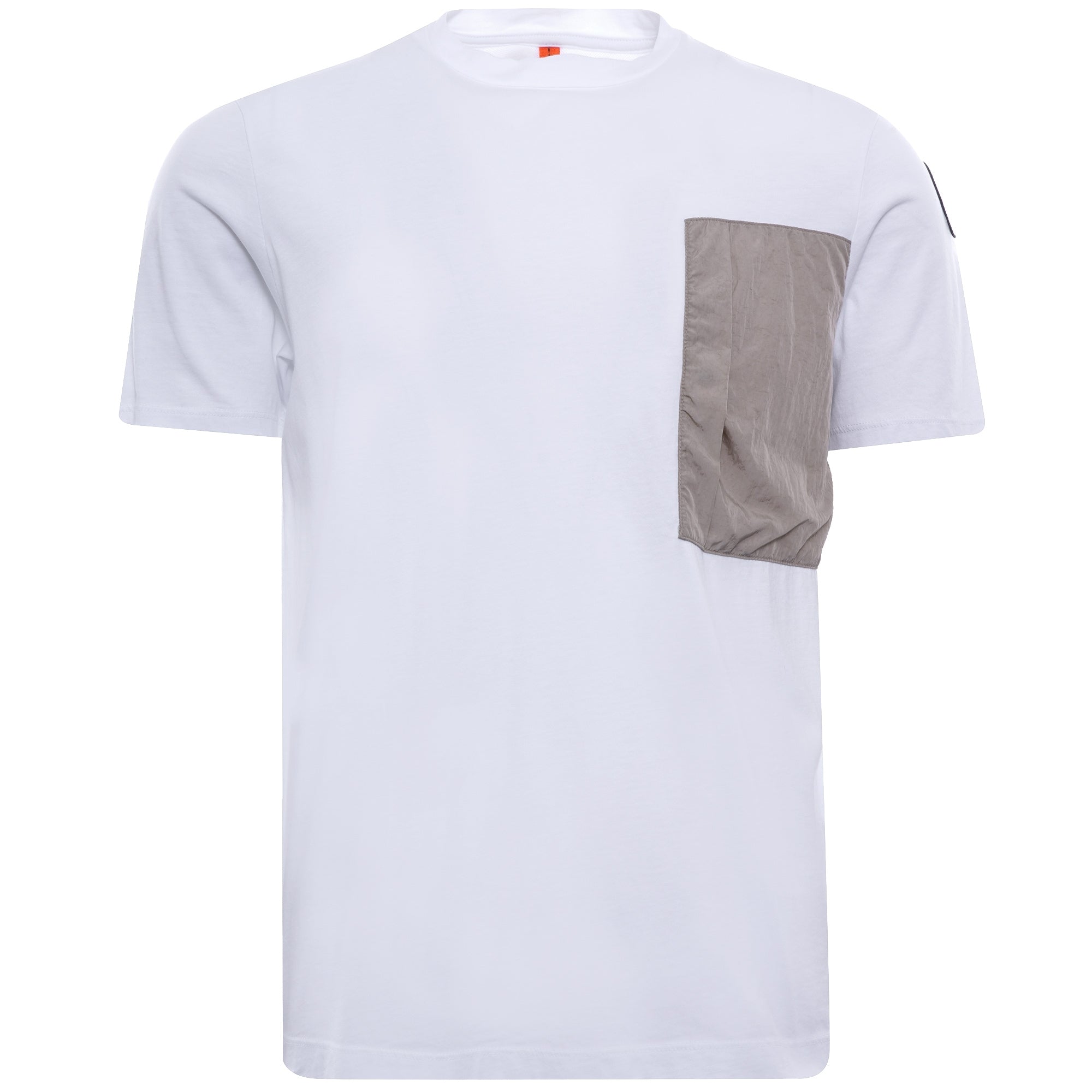 Roy Fleece & Nylon T-Shirt - Silver