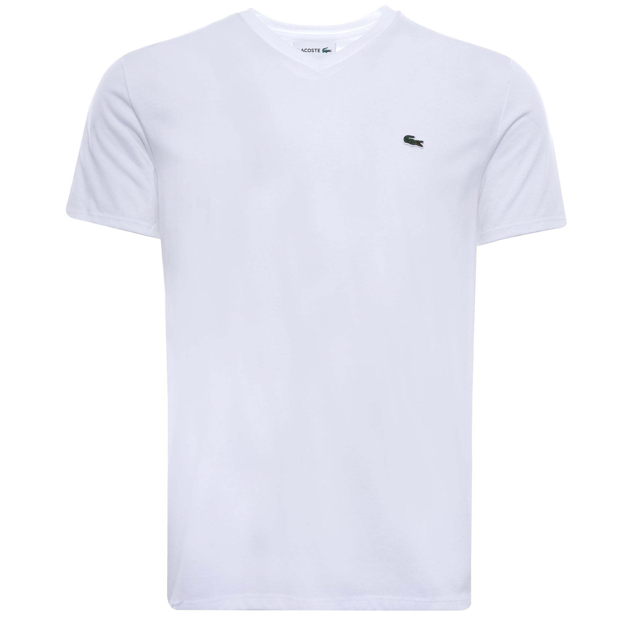 V-neck Pima Cotton Jersey T-shirt - White