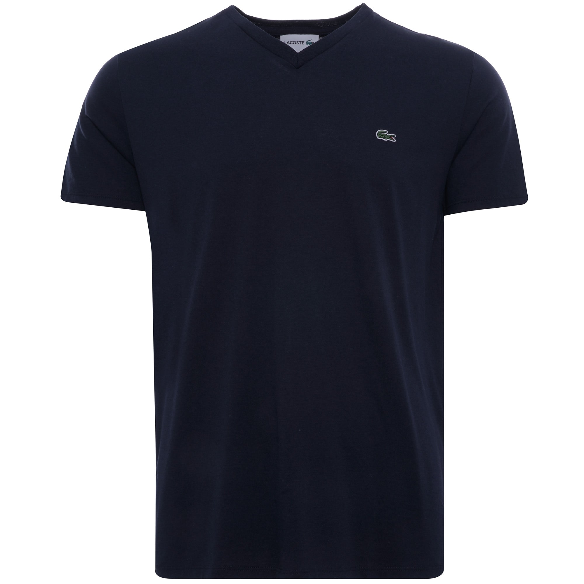 V-neck Pima Cotton Jersey T-shirt - Marine