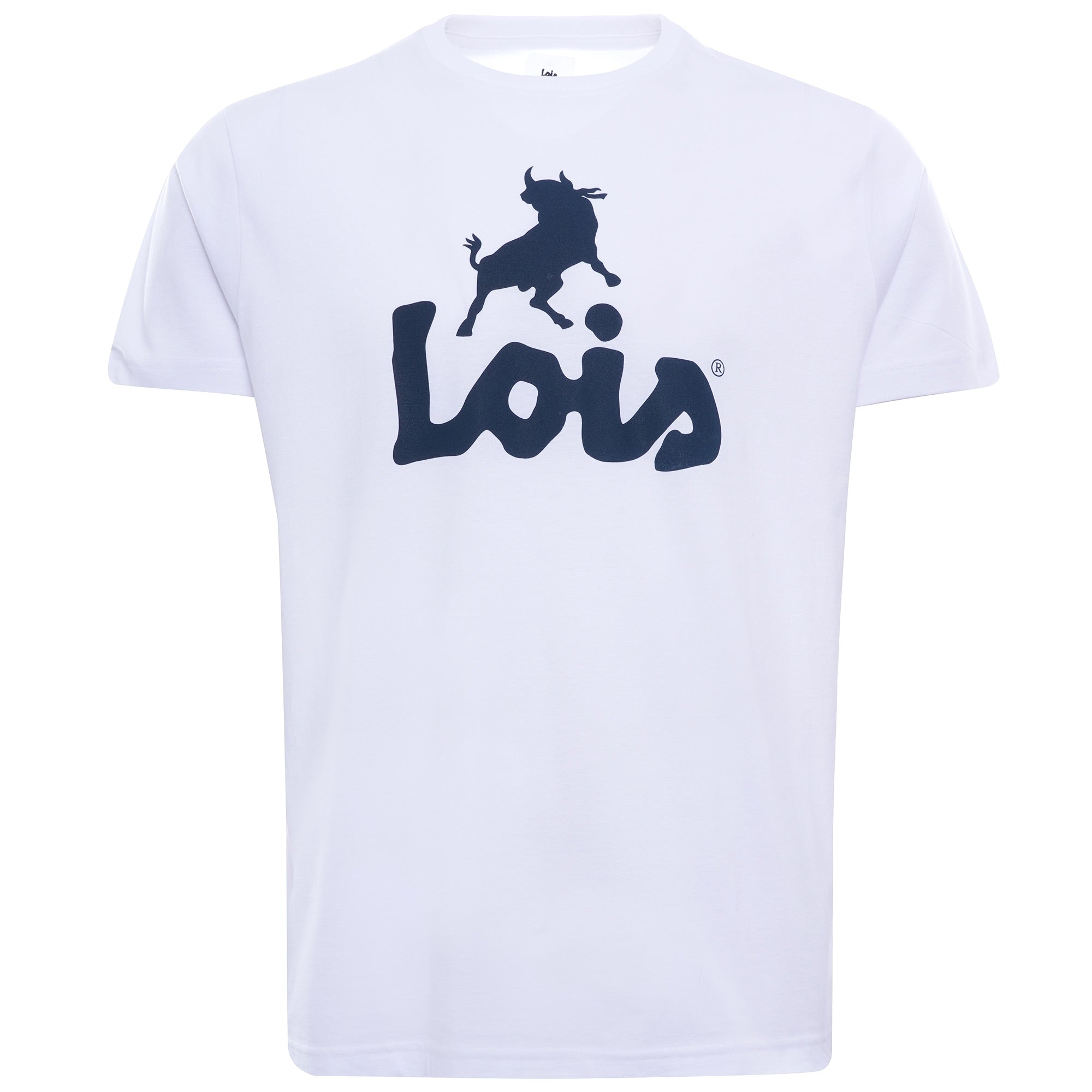 Logo Tee - White/Navy