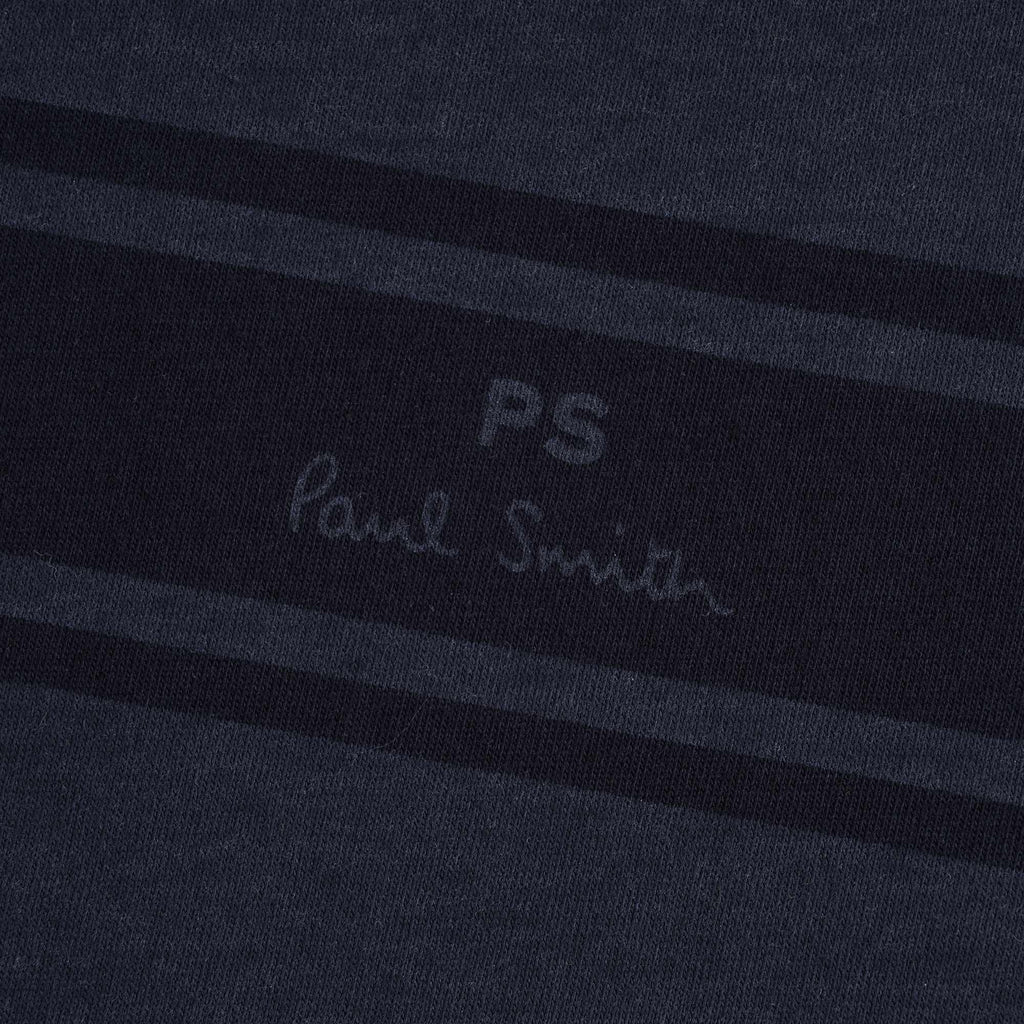Stripe PS Logo Organic-Cotton T-Shirt - Dark Navy