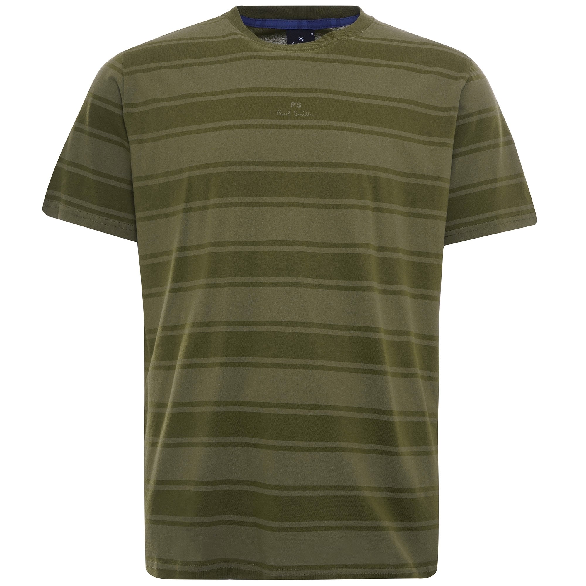 Stripe PS Logo Organic-Cotton T-Shirt - Green