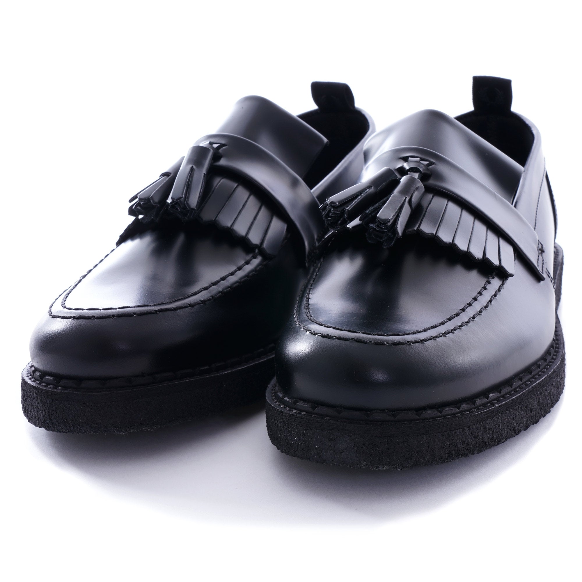 Fred Perry x George Cox Tassel Loafer - Black – Stuarts London