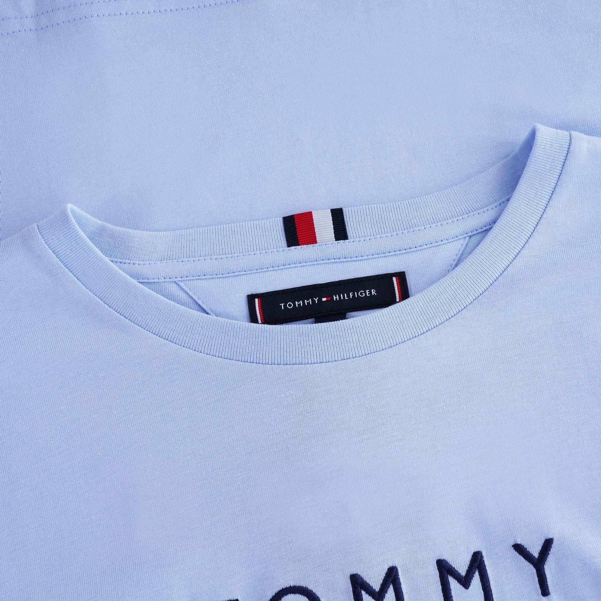 Logo Embroidery T-Shirt - Sweet Blue