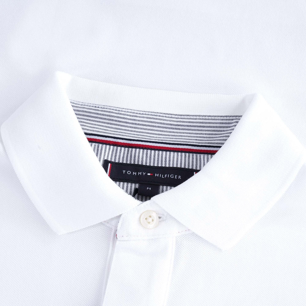 Flag Cotton Polo - White