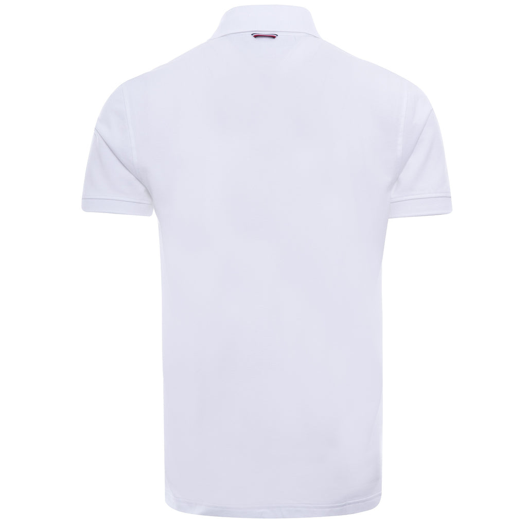 Flag Cotton Polo - White