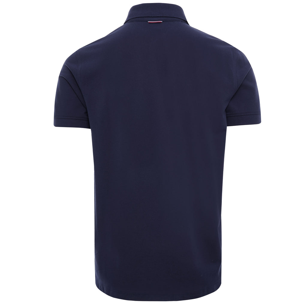 Flag Cotton Polo - Yale Navy