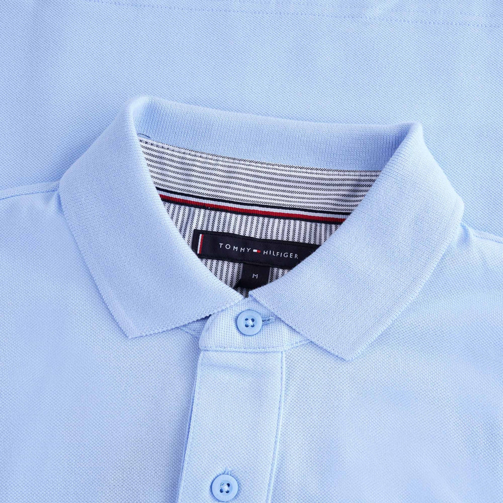 Flag Cotton Polo - Sweet Blue