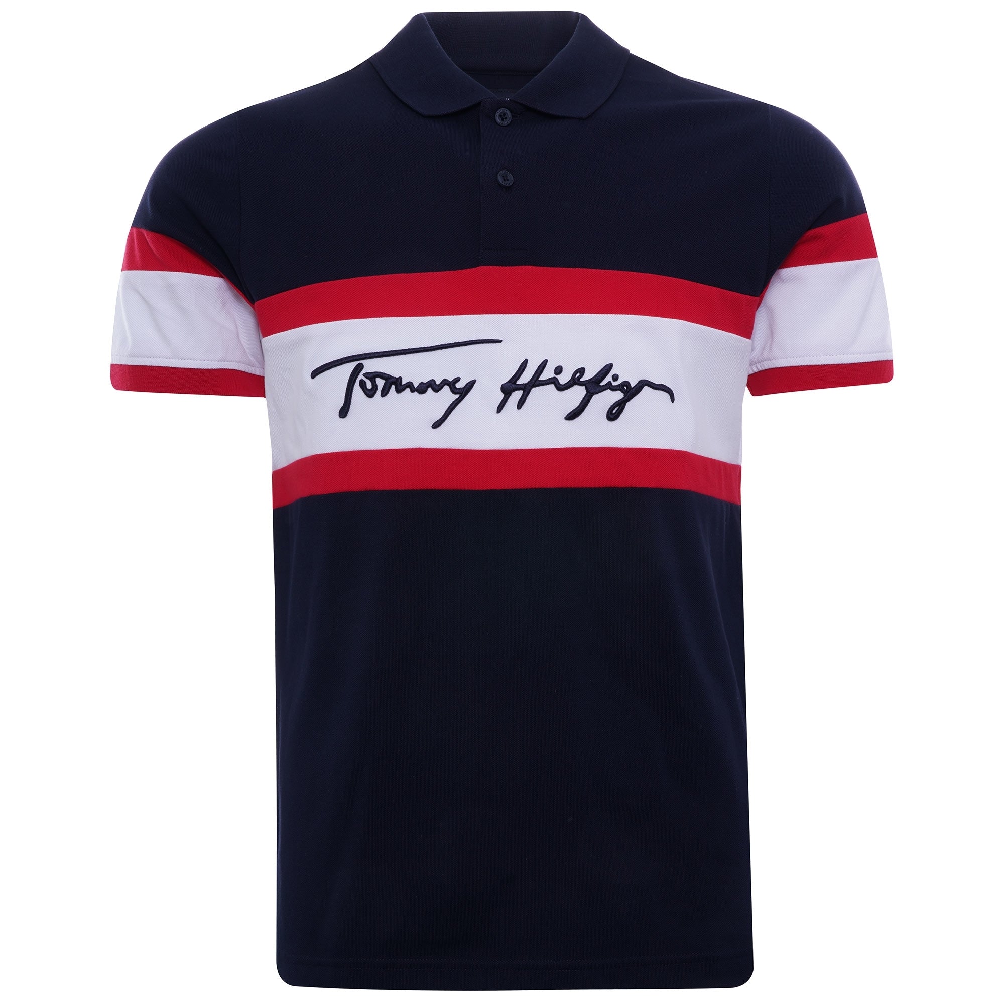 Signature Logo Slim Fit Polo - Desert Sky