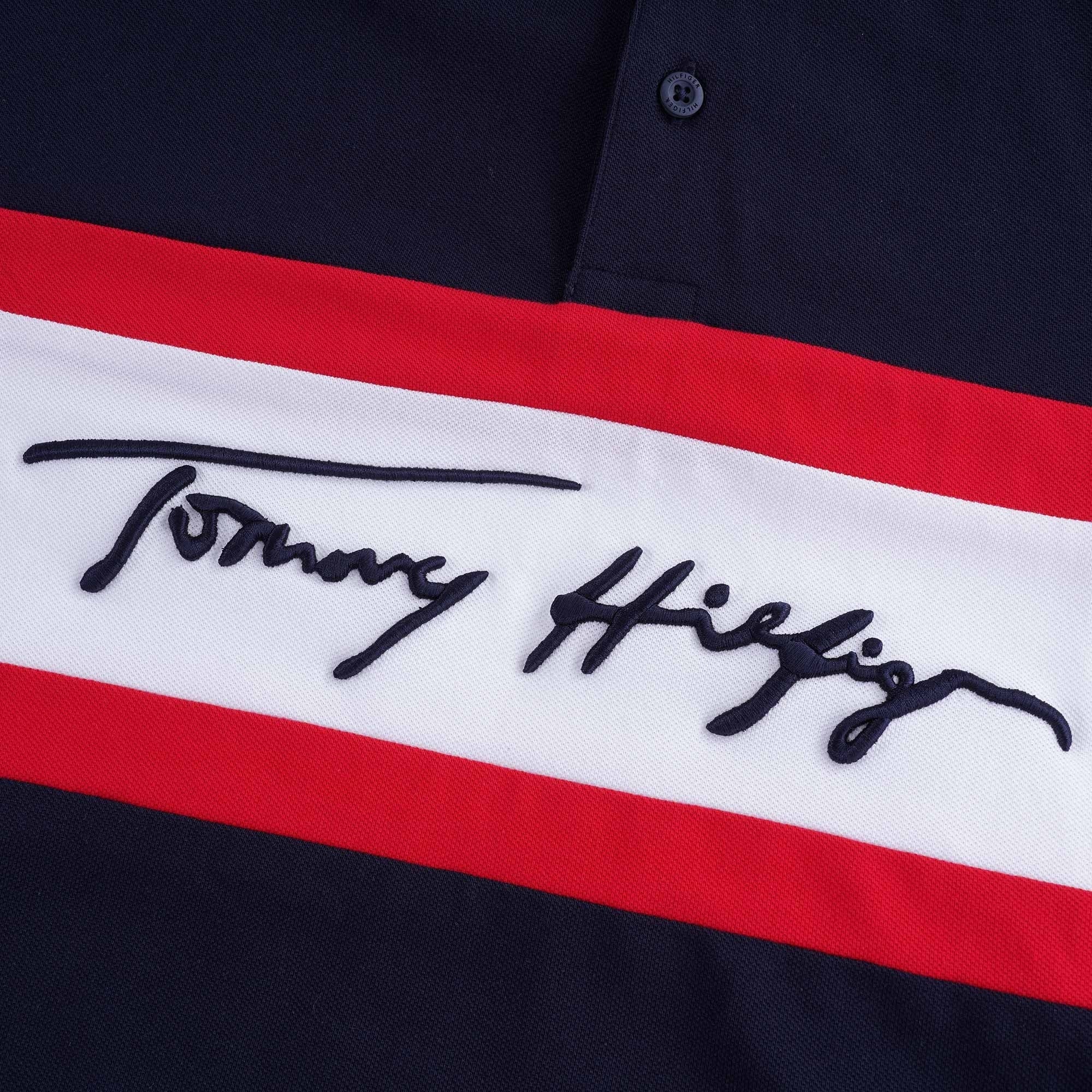 Signature Logo Slim Fit Polo - Desert Sky