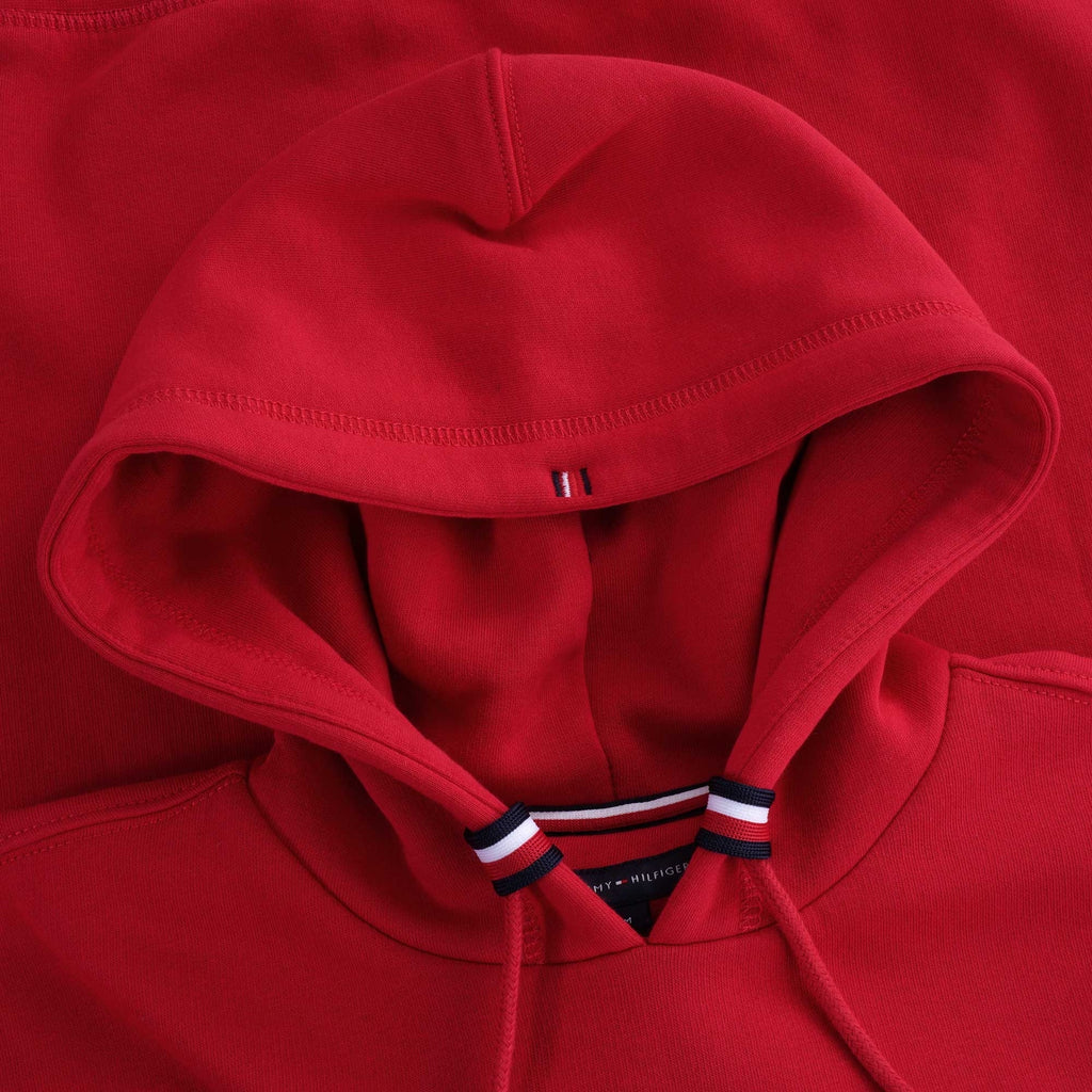 Flag Logo Embroidery Hoody - Primary Red
