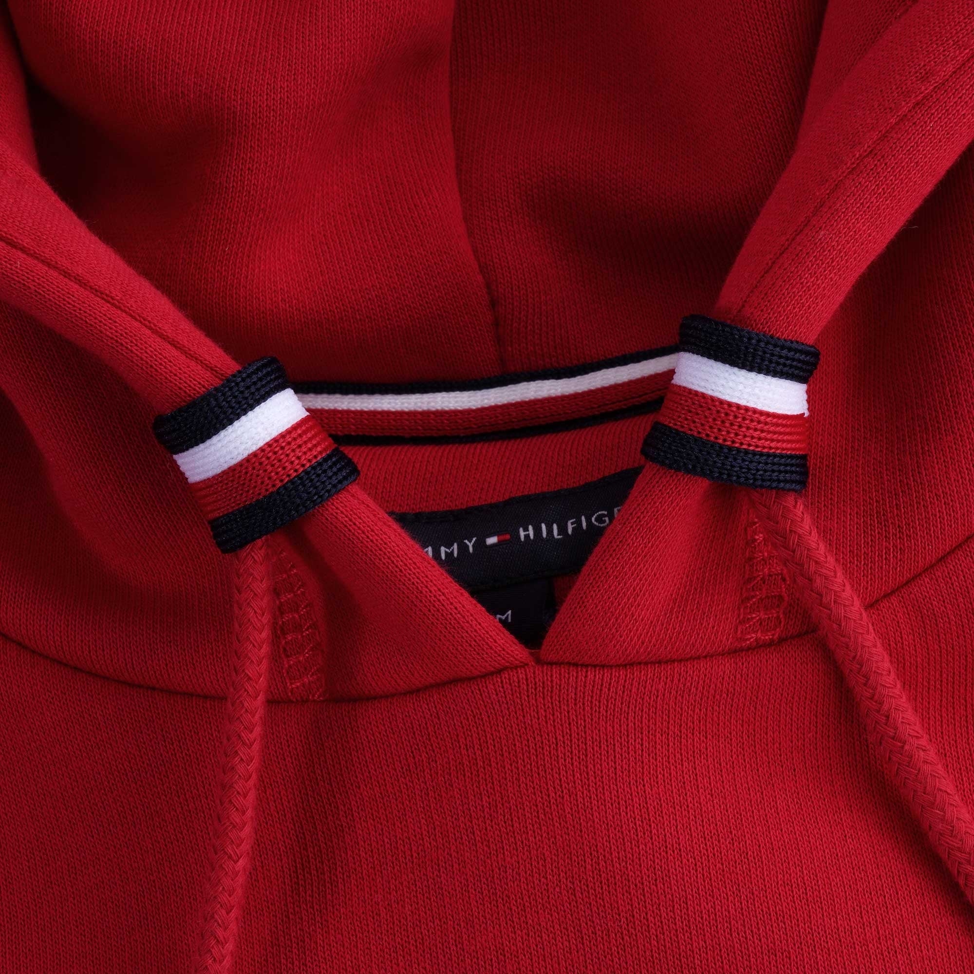Flag Logo Embroidery Hoody - Primary Red
